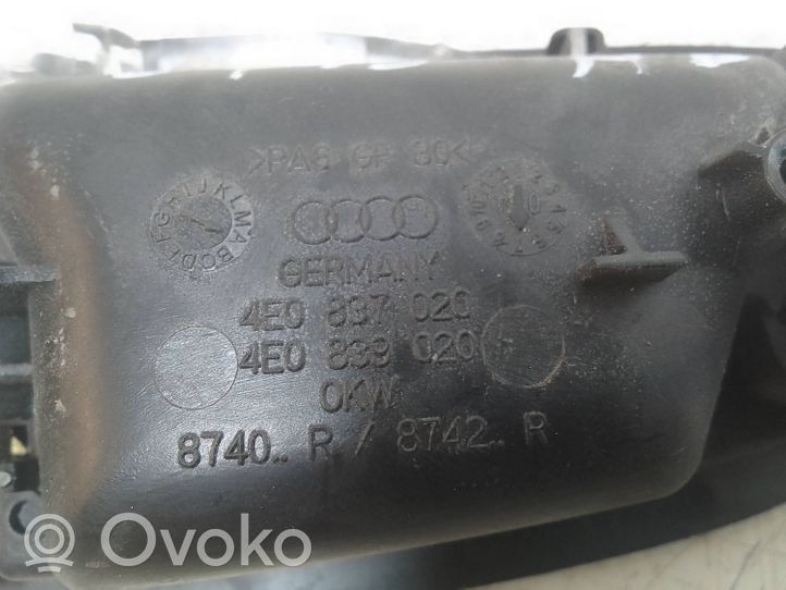 Audi A8 S8 D3 4E Takaoven sisäkahva 4E0837020