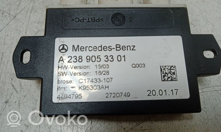 Mercedes-Benz E W213 Takaluukun/tavaratilan ohjainlaite/moduuli A2389053301