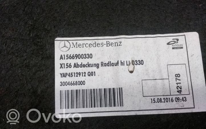 Mercedes-Benz GLA W156 Pare-boue arrière A1566900330