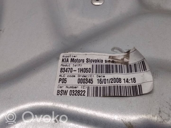 KIA Ceed Takaoven ikkunan nostin moottorilla 834701H050