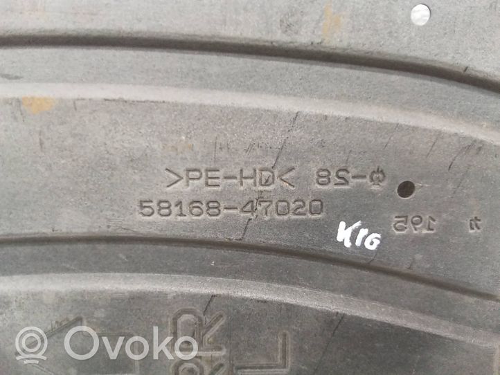 Toyota Prius (XW30) Osłona tylna podwozia 5816847020