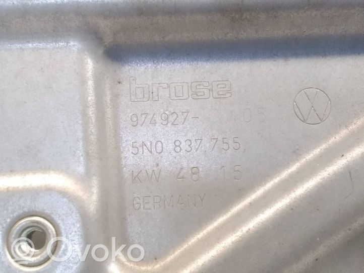 Volkswagen Tiguan Mécanisme de lève-vitre avec moteur 5N0959702F