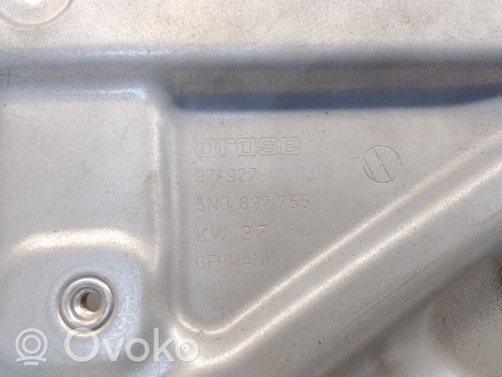 Volkswagen Tiguan Elektryczny podnośnik szyby drzwi przednich 5N0959702F