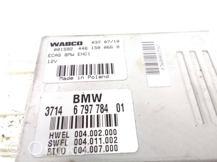 BMW 5 GT F07 Oro pakabos valdymo blokas (galinės) 6797784