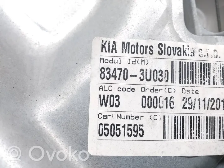 KIA Sportage Elektryczny podnośnik szyby drzwi tylnych 834703U030