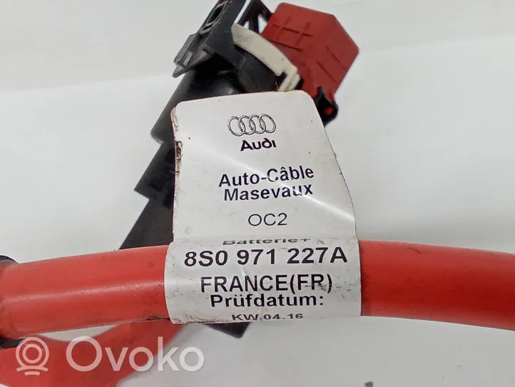 Audi TT TTS RS Mk3 8S Câble de batterie positif 8S0971227A