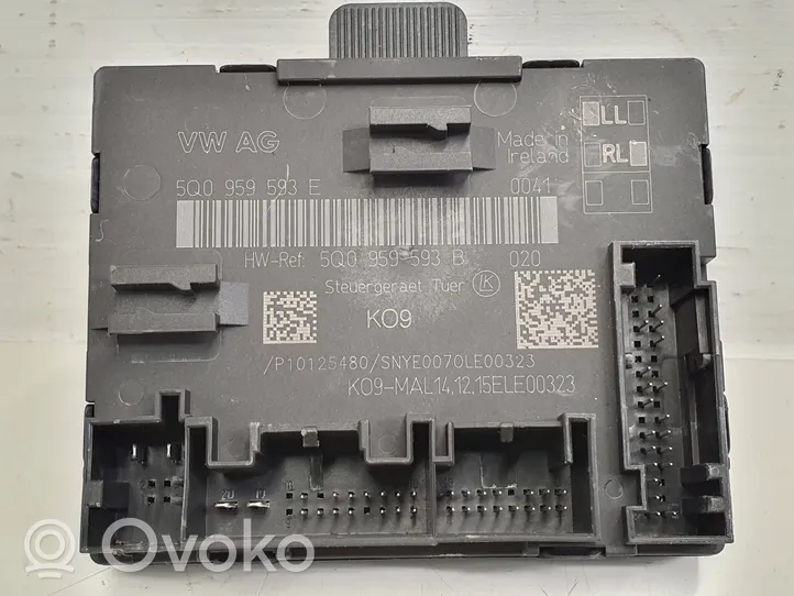 Audi TT TTS RS Mk3 8S Centralina/modulo portiere 5Q0959593E