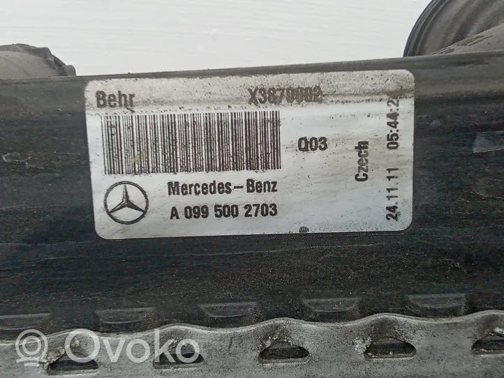 Mercedes-Benz C W204 Jäähdyttimen lauhdutin A0995002703