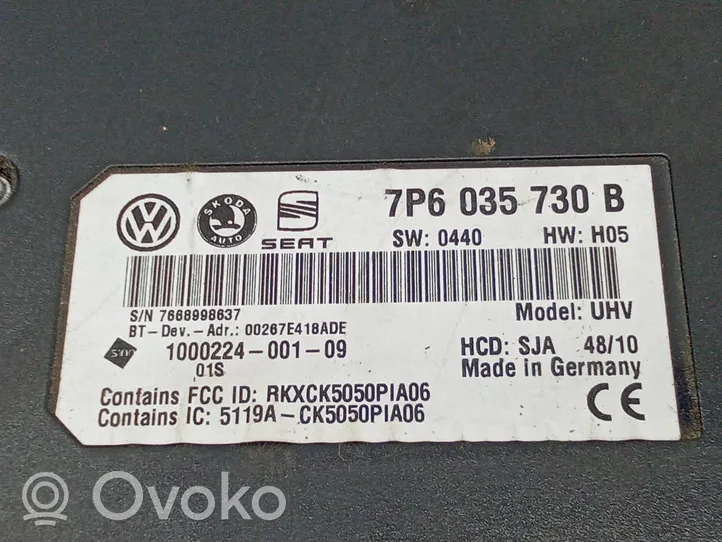 Volkswagen Tiguan Moduł / Sterownik Bluetooth 7P6035730B