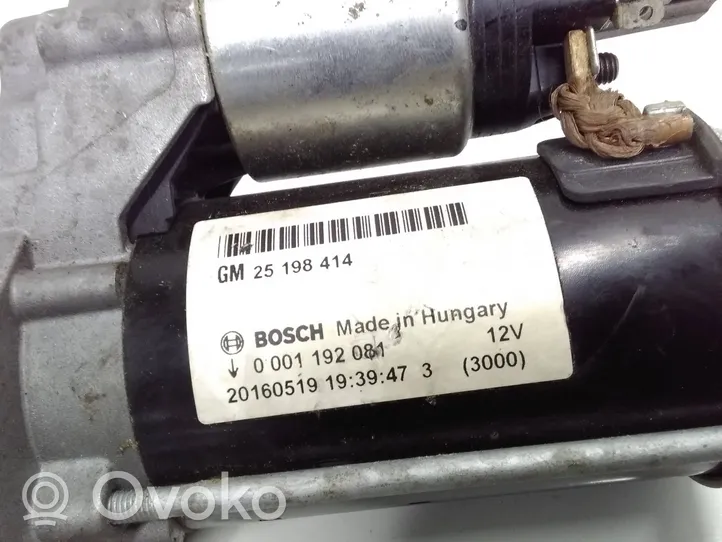 Opel Grandland X Starter motor 25198414