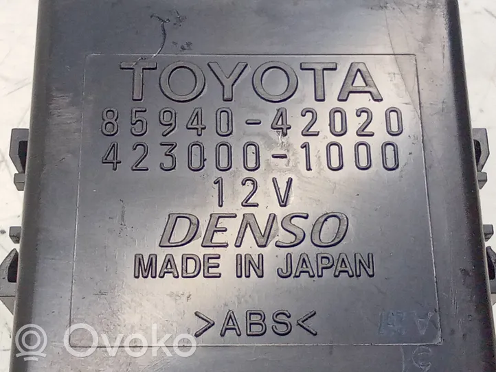 Toyota RAV 4 (XA30) Relais d'essuie-glace 8594042020