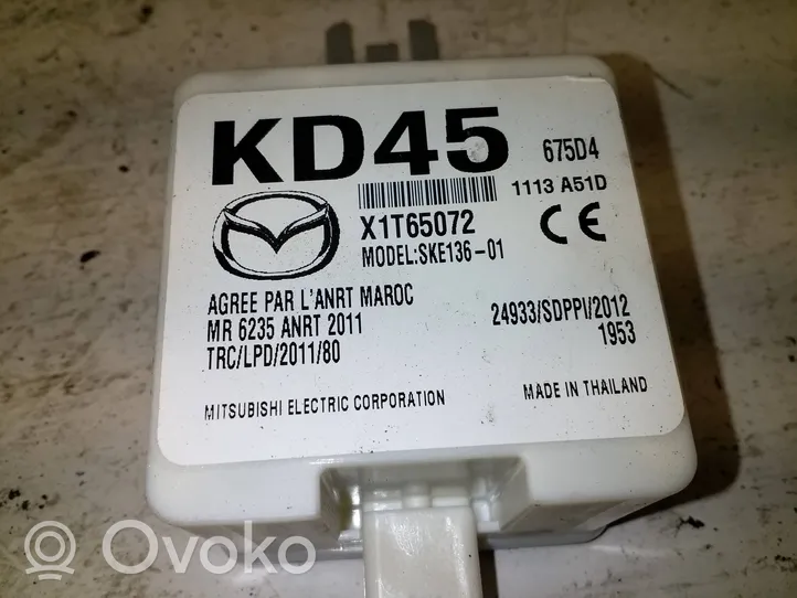 Mazda 3 III Module de contrôle sans clé Go SKE13601