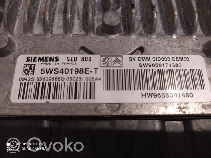 Citroen C5 Sterownik / Moduł ECU 5WS40198ET