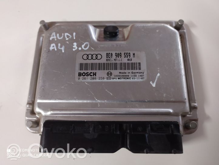 Audi A4 S4 B6 8E 8H Calculateur moteur ECU 8E0909559M