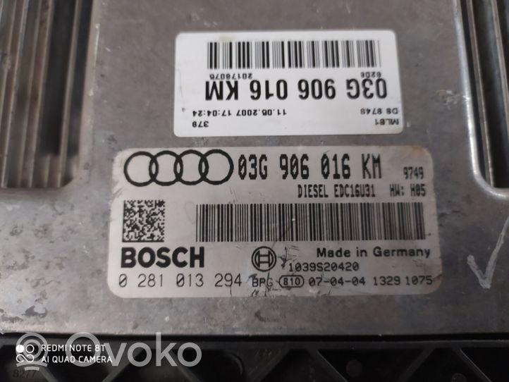 Audi A4 S4 B7 8E 8H Variklio valdymo blokas 03G906016KM