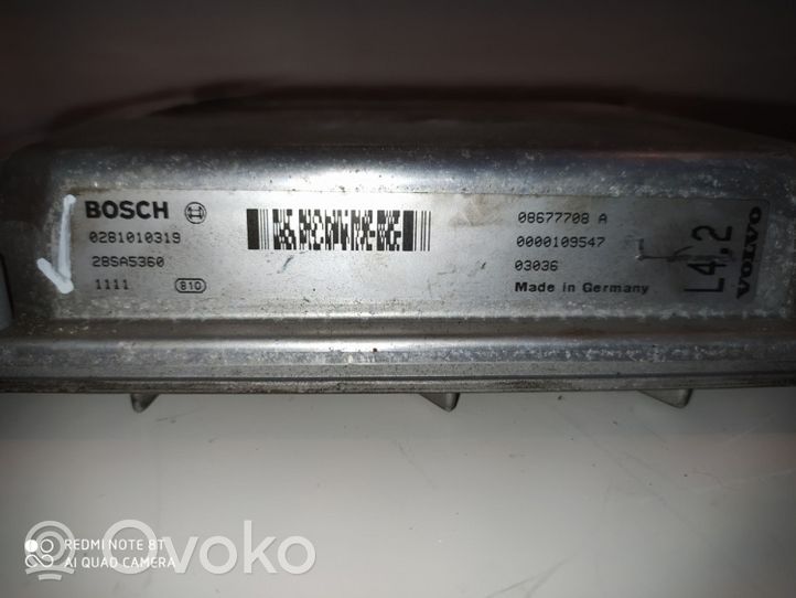 Volvo S60 Calculateur moteur ECU 0281010319