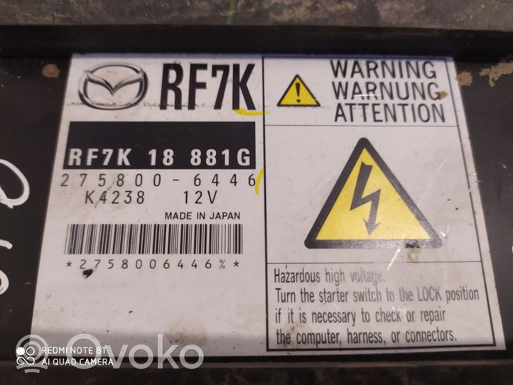 Mazda 6 Sterownik / Moduł ECU RF7K18881G