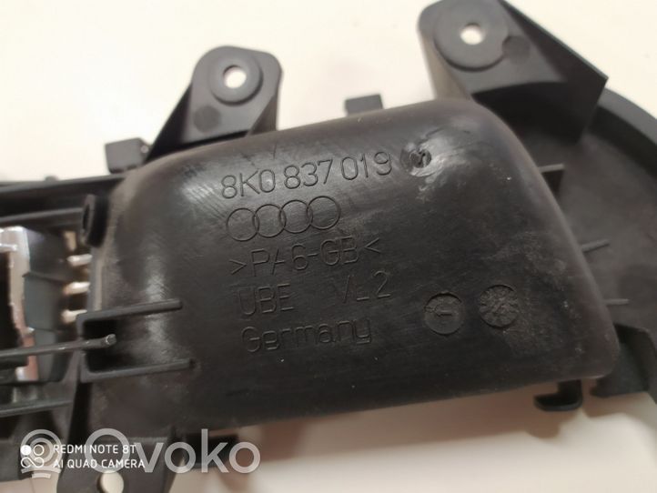 Audi A4 S4 B8 8K Klamka wewnętrzna drzwi tylnych 8K0837019