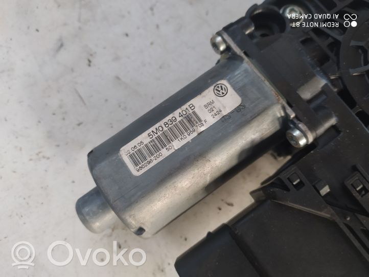 Volkswagen Golf Plus Elektryczny podnośnik szyby drzwi tylnych 5M0839401B