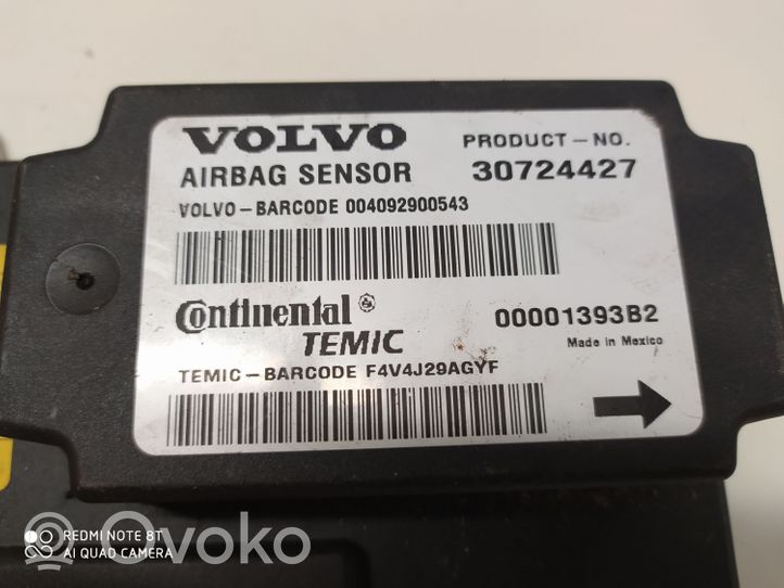 Volvo S40 Sterownik / Moduł Airbag 30724427