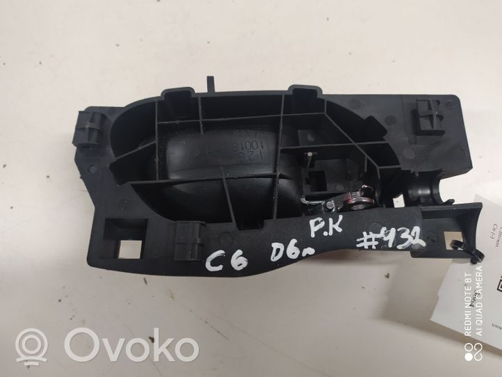 Citroen C6 Front door interior handle 96526178VD