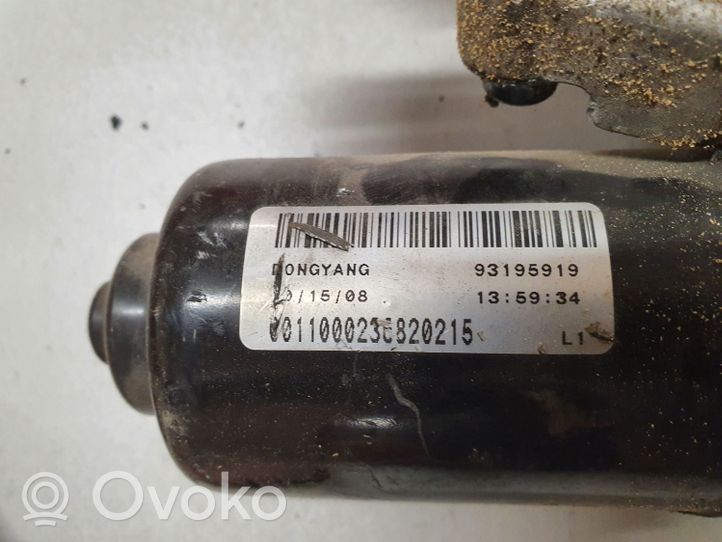 Opel Vectra C Front wiper linkage and motor 93193922