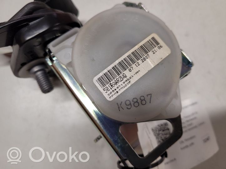 Citroen C4 Grand Picasso Kolmannen istuinrivin turvavyö 9654454477