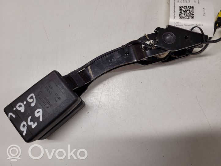 Citroen C4 Grand Picasso Klamra środkowego pasa bezpieczeństwa fotela tylnego 9681541677