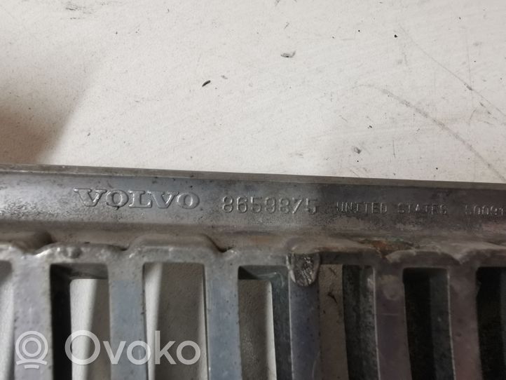 Volvo V70 Grille calandre supérieure de pare-chocs avant 8659875