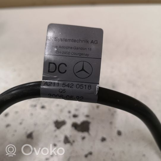 Mercedes-Benz E W211 Cavo negativo messa a terra (batteria) A2115420518