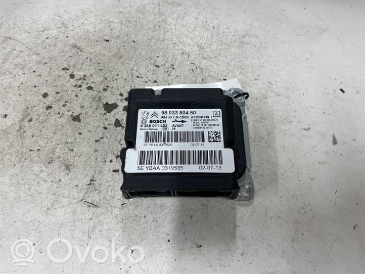 Peugeot 208 Module de contrôle airbag 9803380480