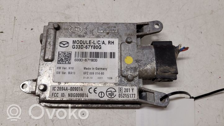 Mazda 6 Capteur radar d'angle mort G33D67Y80G