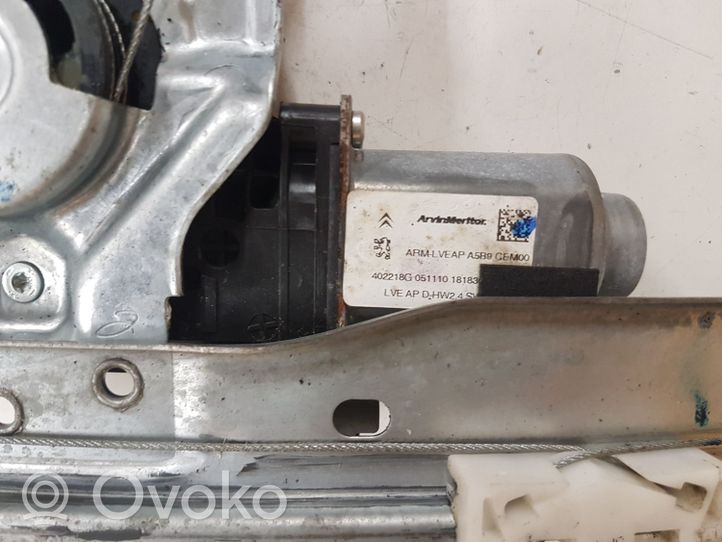 Citroen DS3 Priekinio el. Lango pakėlimo mechanizmo komplektas 402218G