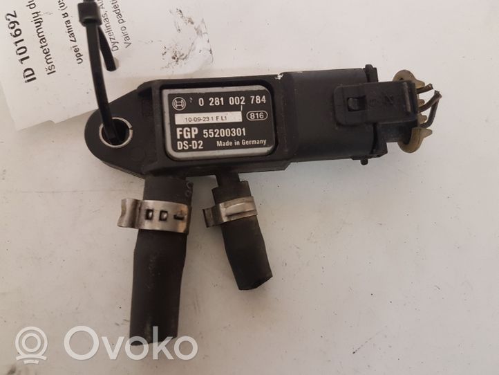 Opel Zafira B Exhaust gas pressure sensor 0281002784