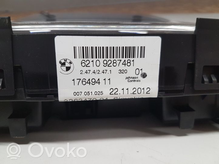 BMW 3 F30 F35 F31 Tachimetro (quadro strumenti) 62109287481