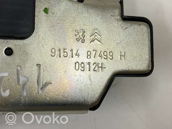 Citroen C3 Zamek klapy tylnej / bagażnika 9151487499H