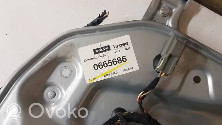 Volvo V50 Mécanisme de lève-vitre avant sans moteur 8679081