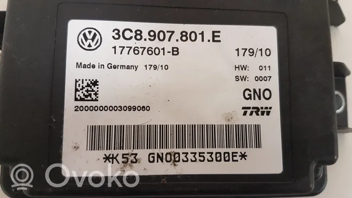 Volkswagen PASSAT CC Модуль управления ручным тормозом 3C8907801E