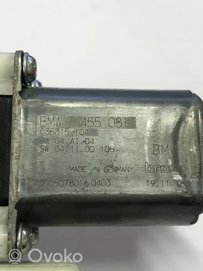 BMW 5 G30 G31 Motorino alzacristalli della portiera anteriore 7455081