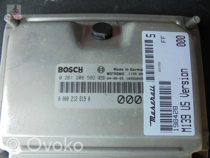 Maserati Quattroporte Komputer / Sterownik ECU silnika 0261208592