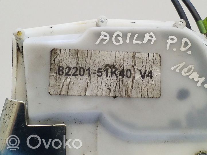 Opel Agila B Etuoven lukko 8220151K40