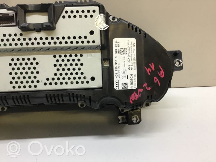 Audi A6 S6 C7 4G Tachimetro (quadro strumenti) 4G8920950