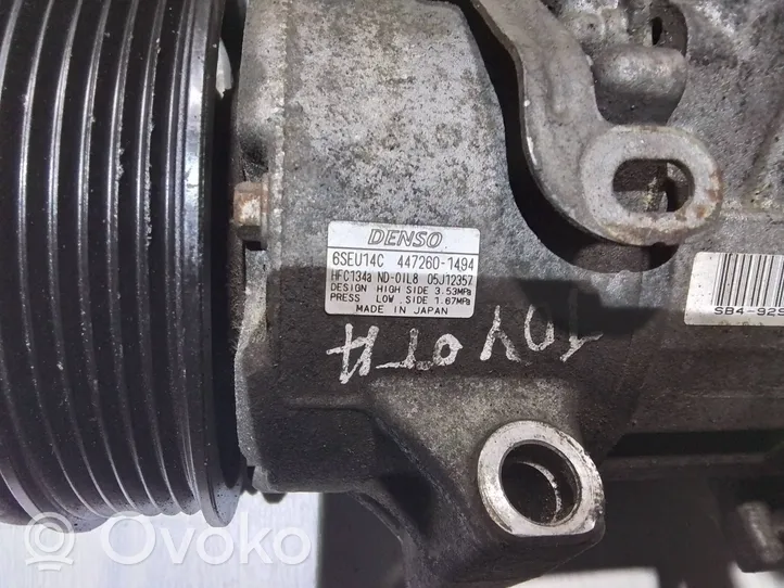 Toyota Auris 150 Kompresor / Sprężarka klimatyzacji A/C 4472601494