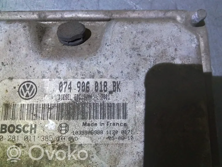 Volkswagen II LT Kit centralina motore ECU e serratura 074906018BK