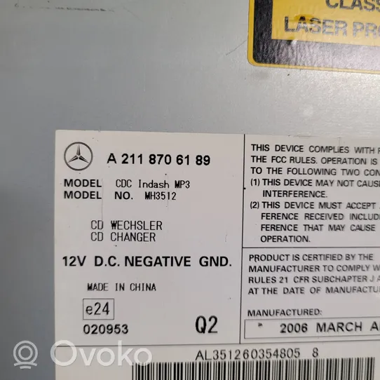 Mercedes-Benz R W251 CD/DVD-vaihdin A2118706189