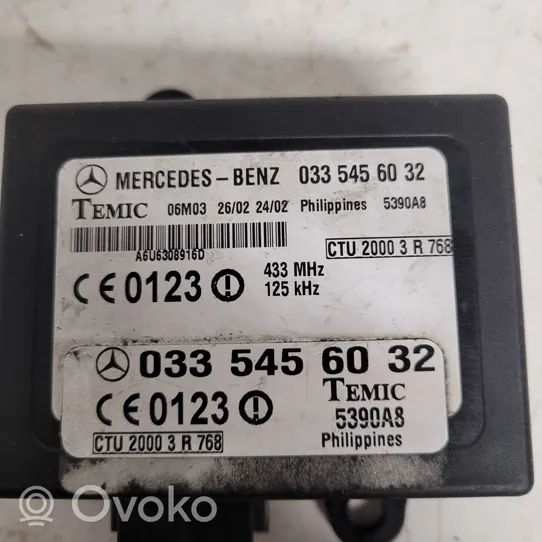 Mercedes-Benz Vito Viano W638 Muut ohjainlaitteet/moduulit 0335456032
