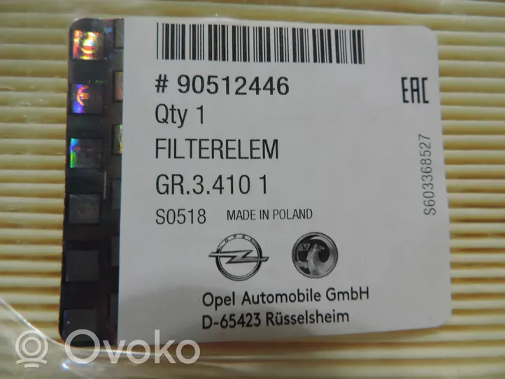 Opel Vectra B Filtro dell’aria 90512446