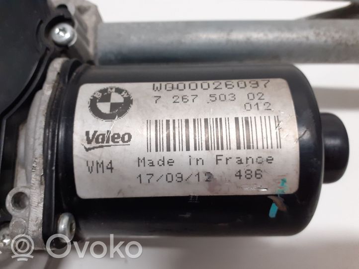 BMW 3 F30 F35 F31 Mechanizm i silniczek wycieraczek szyby przedniej / czołowej 7267503