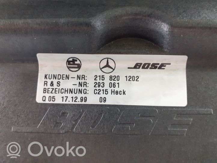 Mercedes-Benz CL C215 Subwoofer-bassokaiutin 2158201202