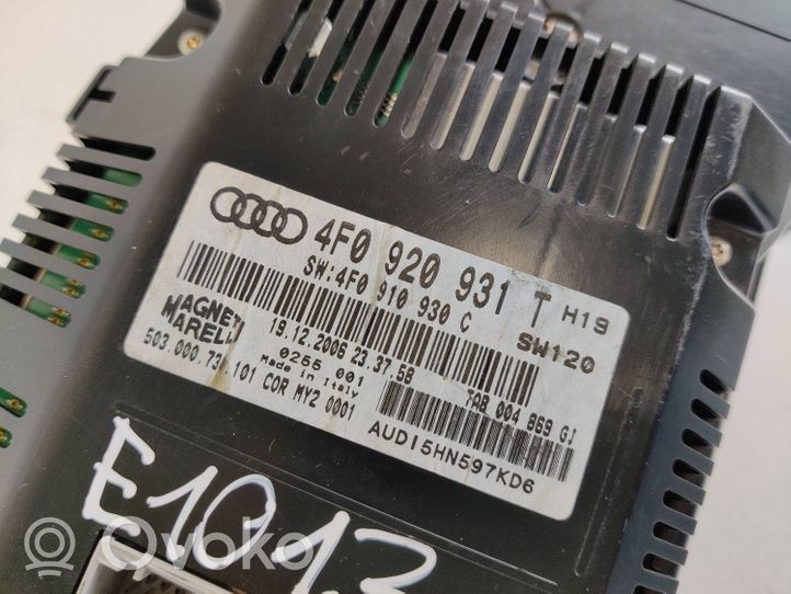 Audi A6 S6 C6 4F Tachimetro (quadro strumenti) 4F0920931T